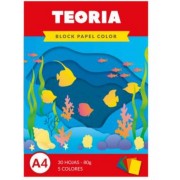 BLOCK AFICHE A4 TEORÍA 5 COLORES 20HS